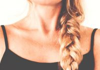 blonde hair braid on a woman