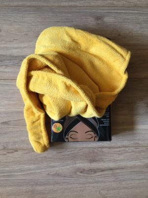 black castor oil microfiber hair turban towel